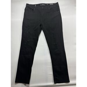 NWT Spark Men's Stretch Slim Straight Leg Black ‎ Jeans - Sz 38x32 (40x31.5)*